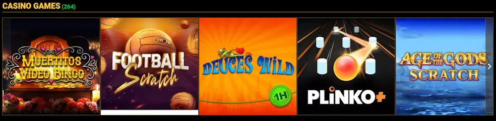 Jeux de Méga Casino